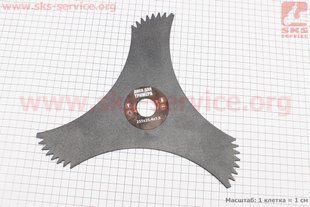 Фото товара &ndash; Нож 3Тx255mm, широкий с зубьями