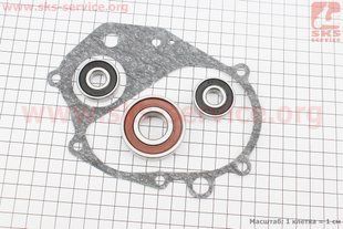 Фото товару &ndash; Підшипники редуктору Suzuki AD50 к-кт 3шт (6204 2RS; 6201 2RS-2шт) + прокладка