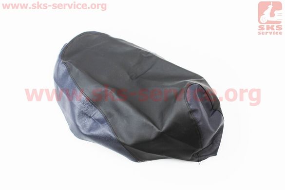 Фото товара – Чехол сиденья Honda DIO AF34 (эластичный, прочный материал) черный/синий