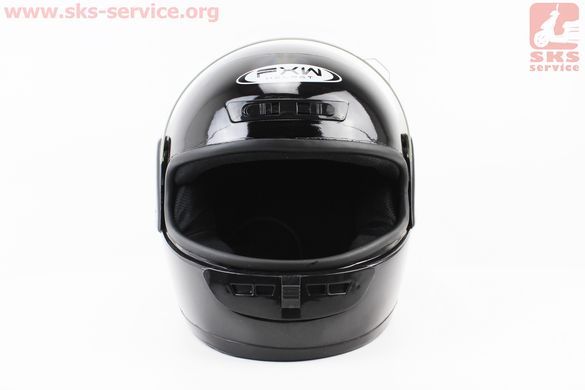 Фото товара – УЦЕНКА Шлем закрытый HF-101 S- ЧЕРНЫЙ глянец (царапины, см. фото)