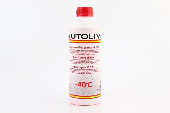Фото товару – Рідина охолоджуюча -40°C "АНТИФРИЗ G12+", червоний 1L