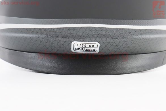 Фото товара – Шлем интеграл, закрытый BLD-М65 L (59-60см), ЧЁРНЫЙ матовый с красным рисунком