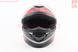 Шлем интеграл, закрытый BLD-М65 L (59-60см), ЧЁРНЫЙ матовый с красным рисунком, фото – 5