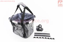Фото товару – Кошик (сумка) багажний, кріпл. швидкознімне на кермо, сіра