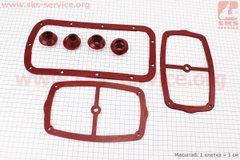 Фото товара – Ремонтный комплект резиновых деталей МТ, 7 деталей, Красный