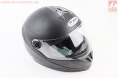 Фото товара – УЦЕНКА Шлем закрытый HF-122 S- ЧЕРНЫЙ матовый (царапина на стекле)