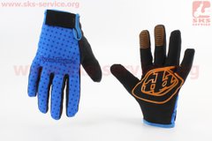 Фото товара – Перчатки L сине-черные, с силиконовыми вставками