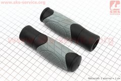 Фото товара – Ручки руля 125мм, чёрно-серые VLG-1679D2