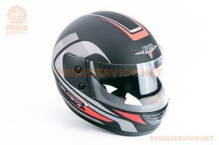Фото товару &ndash; Шолом інтеграл BLD-825A XS (53-54см), чорно-червоний мат