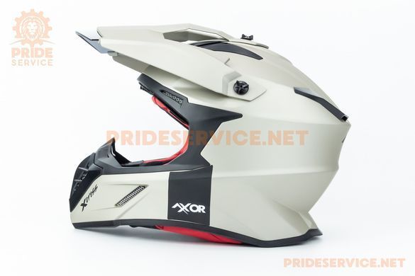 Фото товару &ndash; Шолом кросовий (стандарт DOT/ECE) X-CROSS S (55-56см), нікель мат