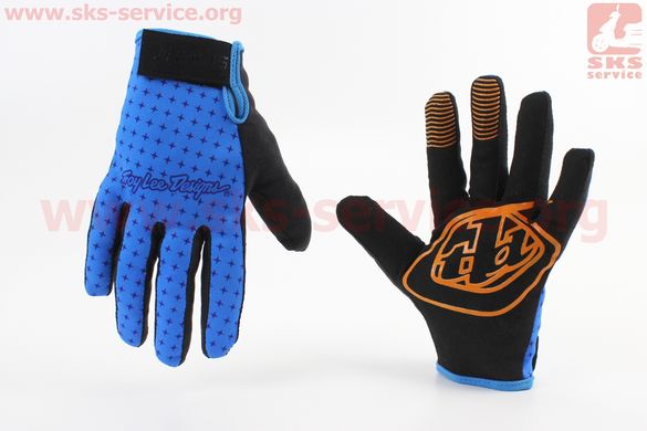 Фото товара – Перчатки L с силиконовыми вставками, сине-чёрные, НЕ оригинал