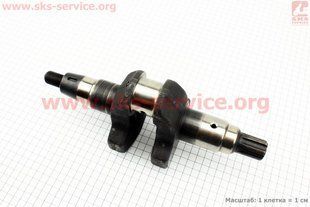 Фото товара &ndash; Коленвал 188F (Dшейки-42mm, H-121,5mm) под шлиц