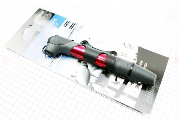Фото товару – Насос алюмінієвий телескопічний з Т-ручкою, червоний GP 97A