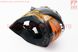Шлем кроссовый/эндуро/АТV XL - ЧЕРНЫЙ с рисунком оранжевым, фото – 3