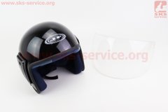 Фото товара – Шлем открытый HK-215 - ЧЕРНЫЙ (возможны дефекты покраски)