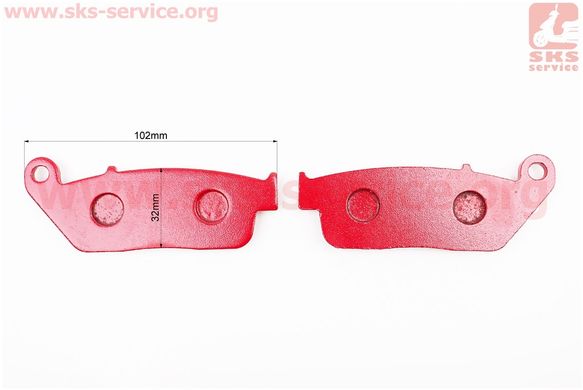 Фото товара – Тормозные колодки (дисковые) Viper - V200VXR; HONDA-CM125 к-кт 2шт красные