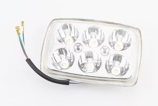 Фото товару &ndash; Фари квадратної передня частина DELTA/ALPHA 6-LED, 145*100мм TUNING