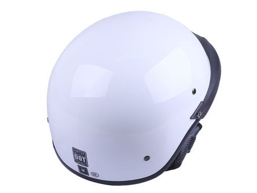 Фото товару &ndash; Шолом MD-513-1 білий глянсовий + чорне скло size M - VIRTUE
