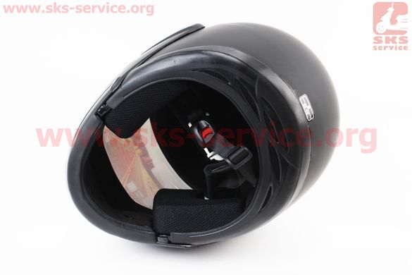 Фото товара – Шлем закрытый с откидным подбородком HF-108 S- ЧЕРНЫЙ матовый