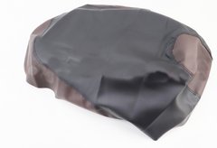 Фото товара – Чехол сиденья Honda DIO AF62 (эластичный, прочный материал) черный/коричневый