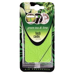 Фото товара – Освежитель воздуха FRESH CARDS Green tea&Lime
