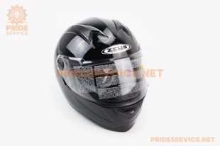 Фото товара &ndash; Шлем интеграл ZS-811 Solid S (55см), чёрный