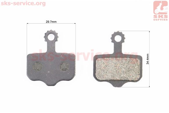 Фото товара – Тормозные колодки Disk-brake (Sram XX, Avid Elixir 3,5, Elixir R, CR), чёрные YL-1002
