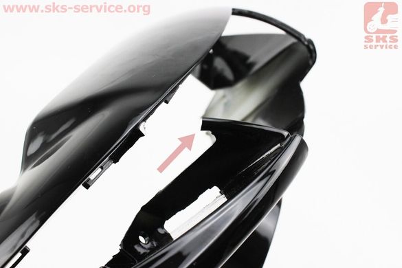 Фото товару – УЦІНКА Yamaha JOG NEXT ZONE ZR пластик - керма передній "голова", ЧОРНИЙ (див. фото)