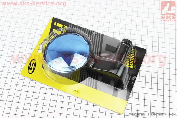 Фото товару – Дзеркало кругле, регульоване, кут налаштування 360°, чорне SBM-4065