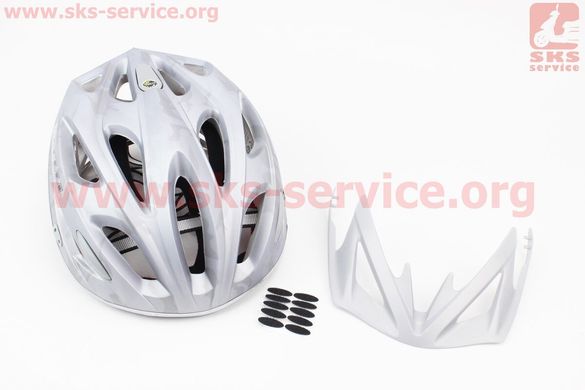 Фото товара – Шлем велосипедный L (59-65 см) съемный козырек, 18 вент. отверстия, системы регулировки по размеру Divider и Run System SRS, серый матовый SBH-5900