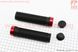 Ручки руля 130мм с зажимом Lock-On, чёрно-красные TPR-083, фото – 1