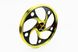 Диск передний литой 1,4-17" ACTIVE "волна", черный/желтый "под дисковый тормоз" (ось 12мм), фото – 1