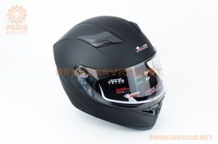 Фото товара &ndash; Шлем интеграл, выдвижные очки GLX-316 L (59-60см), чёрный мат