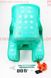 Сидіння для перевезення дітей пластмасове заднє, кріпл. на багажник, зелене, фото – 3