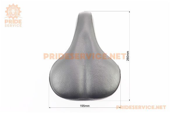 Фото товара &ndash; Сиденье ХВЗ 260x195мм, чёрно-серое GS-809B11D