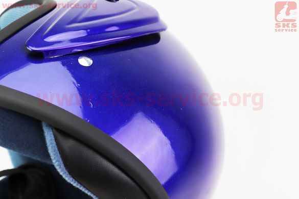 Фото товара – Шлем открытый HK-215 - CИНИЙ (возможны дефекты покраски)