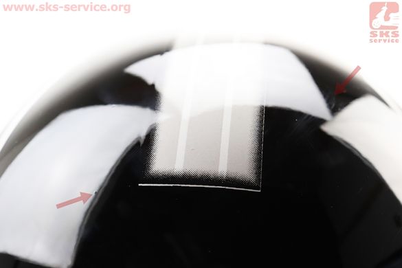 Фото товара – УЦЕНКА Шлем закрытый 825-3 S- ЧЕРНЫЙ с рисунком серым (порез, возможны дефекты покраски, см. фото)
