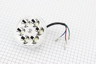 Фото товара &ndash; УЦЕНКА DELTA Фары круглой внутренняя часть 6-LED с ободком, 80мм (не горит несколько диодов)