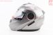 Шлем модуляр, закрытый с откидным подбородком+откидные очки BLD-159 М (57-58см), СЕРЫЙ глянец, фото – 4
