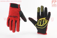 Фото товара – Перчатки XL с силиконовыми вставками, красно-чёрные, НЕ оригинал