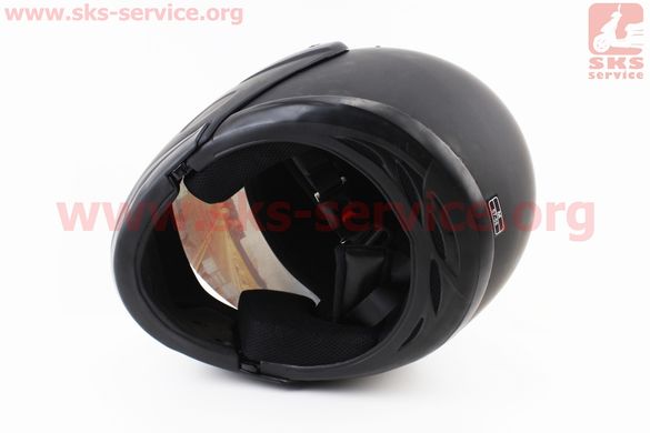 Фото товара – Шлем закрытый с откидным подбородком HF-108 M- ЧЕРНЫЙ матовый