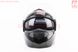 Шлем модуляр, закрытый с откидным подбородком+откидные очки BLD-159 М (57-58см), ЧЁРНЫЙ глянец, фото – 6