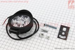 Фото товару – Фара додаткова світлодіодна вологозахисна - 6 LED з кріпленням, кругла 75мм