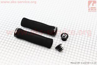 Фото товару &ndash; Ручки керма 130мм з затискачем Lock-On, неопренові, чорні