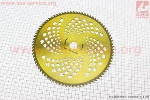 Фото товара &ndash; Нож 80Тх255mm победитовые зубья, "GOLD" на блистере