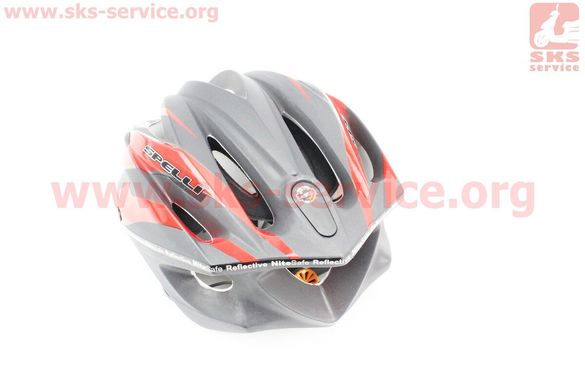 Фото товара – Шлем велосипедный L (59-65 см) съемный козырек, 10 вент. отверстия, системы регулировки по размеру Divider и Run System SRS, черно-красный SBH-4000