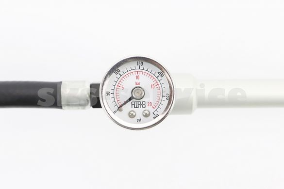 Фото товара – Насос алюминиевый высокого давления 300 psi/20 bar с манометром, для воздушных амортизаторов и вилок, D-PUMP