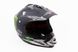 Шлем кроссовый 819-3 M - ЧЕРНЫЙ матовый с рисунком MONSTER, фото – 1
