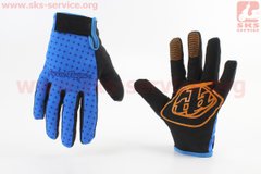 Фото товара – Перчатки XL с силиконовыми вставками, сине-чёрные, НЕ оригинал