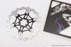 Фото товару – Гальмівний диск 203мм, кріпл. 6 болтів, на алюмінієвому павуку, чорний FD-01